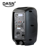 Système audio DASN SCF8AA, enceinte active professionnelle carrée en plastique pleine fréquence de 8 pouces, 320 W, MP3, DJ, scène, home cinéma