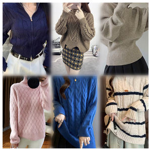 Emballage de vêtements mixtes de style de mode GZ Rare Box Cable Knit Sweater, Factory Direct Sale Popular Design Stone Iceland Sweater - Product Image 1