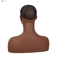 Nouveau Mannequin de Couture Noir Réglable, Tête et Épaules, Modèle Demi-Corps avec Support en PVC pour Présentation de Perruques