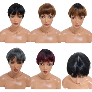 Promoción de $9.5 Letsfly Venta al por Mayor Pelucas de Encaje con Base de Seda 1x3 Baratas Sin Pegamento Fáciles de Usar 100% Cabello Humano Pelucas de Colores Súper Bonitas - Product Image 1