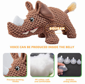 Jouet à mâcher interactif pour animaux <span class=keywords><strong>de</strong></span> compagnie jouet en peluche grinçant pour chiens et chiots jeu d'intérieur - Product Image 3