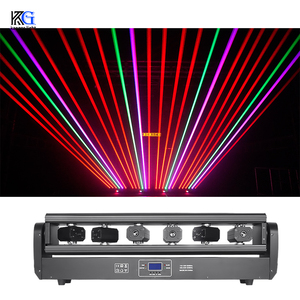 Laser mobile RVB à 6 <span class=keywords><strong>yeux</strong></span> 500mw Lumières laser DJ à tête mobile à 6 têtes pour boîte de nuit - Product Image 5