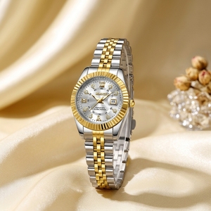Reloj de Lujo para Mujer, Elegante, de Acero Inoxidable, con Cuarzo Coreano Luminoso, Moderno para Damas - Product Image 3