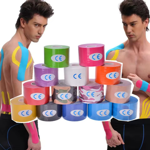 Muller Atletisch Japans V-Vorm Kinesiologie Sporttape Dubbel Gezicht Samenhangend Katoenen Verband 5Cm & 10Cm Lift Rimpels-Vrij Gezicht - Product Image 1
