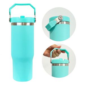 Vasos Personalizados con Logotipo, Botella de Agua Sublimable, Regalos Escolares de la Mejor Calidad, Vaso con Pajita Abatible para Estudiantes de 30 oz - Product Image 2