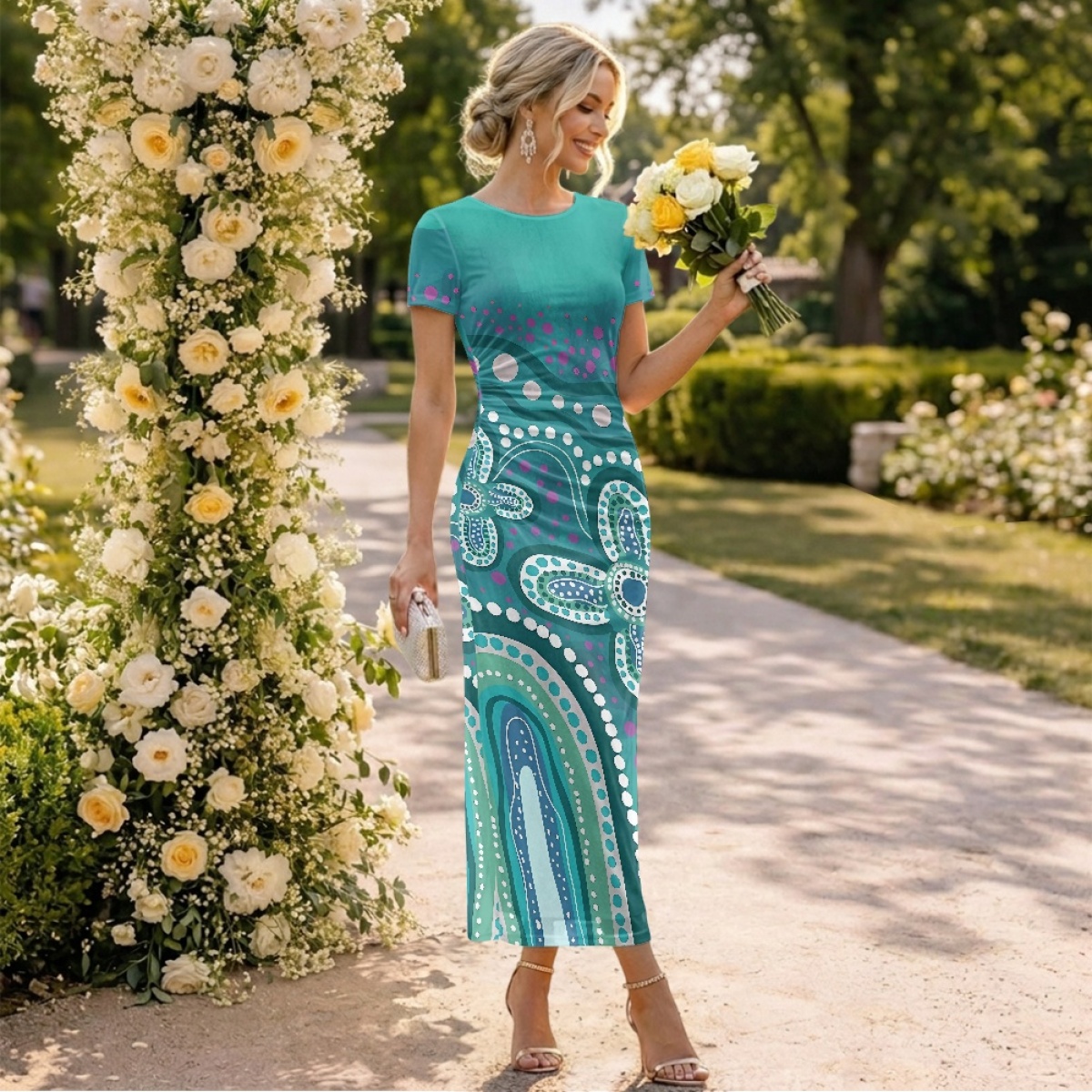 Order Online Garden Wedding Dresses Guests Elegant Floral Designs |  Alibaba.com