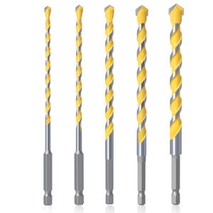 Evian Tools 1/4 Vástago Extra Longitud 6 pulgadas Azulejo de carburo de tungsteno Vidrio Cerámica Hormigón Impacto Juego de brocas de perforación - Product Image 4