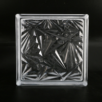 Vente directe d'usine maison Art carreaux de mur décoration Transparent brique creuse carré porche cloison bloc de verre
