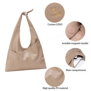 Bolso Tote de Cuero PU Grande de Alta Calidad para Mujer, a la Moda, con Cierre de Cremallera, Forro de Poliéster, para Todas las Temporadas 2024 - Product Image 3