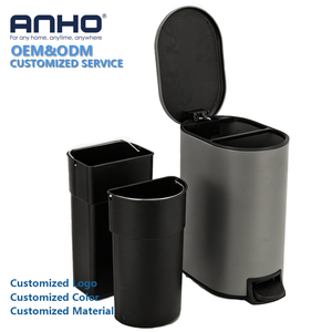 Poubelle à pédale en métal scellée de 5 litres pour la collecte des déchets alimentaires sans odeur, également utilisable comme poubelle à papier toilette pour salle de bain - Product Image 6