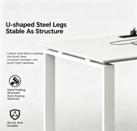 Poste de travail moderne pour personnel, cloison de bureau, mobilier de bureau, ensemble table et chaise