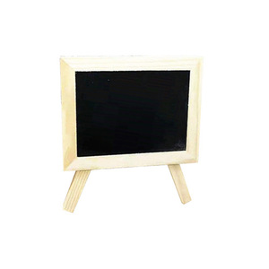 Wooden Blackboard 17x15 Cm Solid Wood Frame <b>Mini</b> <b>Desk</b> Message Board Single Sided - Product Image 1
