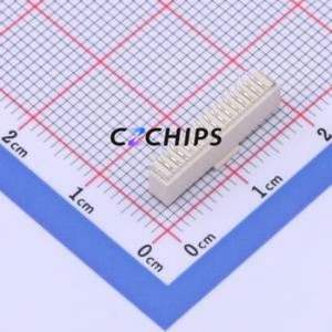 HC-1.0-15PLT Wire-to-Board Pin Header SMD,P=1mm Connector 1x15P 1mm Vertical Mount SH - Product Image 2