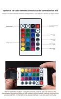 Lampes de projection LED RGB de style moderne pour la décoration de la chambre à coucher, du chevet, du sol, photographie de coucher de soleil, ambiance, lumières RGB en ABS PC