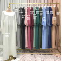 Loriya surdimensionné fermé Abayas dubaï turquie modeste Abaya femmes robes musulmanes EID vêtements islamiques grande taille robe pour femmes