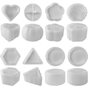 กล่องเครื่องประดับรูปหัวใจแบบทำมือแม่พิมพ์กล่องเก็บของขนาดใหญ่ทำจากซิลิโคนพร้อมฝาหยดคริสตัลแม่พิมพ์ซิลิโคนแม่พิมพ์แฮนด์เมด - Product Image 3