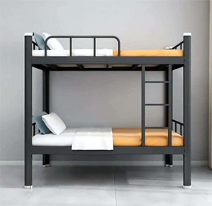 Camas Literas Metálicas al por Mayor, Acero Reforzado con Escalera, Muebles Modernos para Dormitorio Escolar, Fabricante de Camas Metálicas para Hostales - Product Image 2