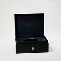 Scatola Regalo in Carta Riciclabile Personalizzata con Coperchio a Ribalta, Confezione di Lusso in Carta Rigida per Bottiglia di Profumo con Rivestimento in Spugna