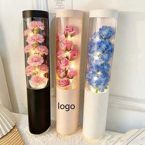 Boîte à fleurs LED personnalisable en direct d'usine, transparente, idéale pour la fête des mères et l'emballage de cadeaux de festival - Product Image 2
