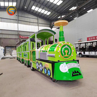 Fournisseur d'usine : Train électrique sans rail pour enfants et touristes, alimenté par batterie, pour parcs d'attractions, centres commerciaux et parcs, à vendre