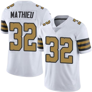 Оптовые футболки для американского футбола: 41 Камара, 7 Хилл, 12 Олавенфл. Вышитые, прошитые спортивные футболки Saints, большие размеры, короткий рукав. - Product Image 6