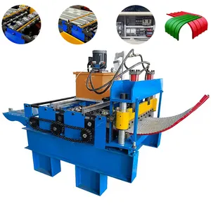 Steel Making Auto Crimping Curved Machine For Roof Profile Curve Roof Panel Roll Forming Machine