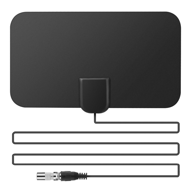 Factory Cheap Price 4K Mini Rectangular Combination Antenna Digital HDTV & Indoor TV Amplified Antenna for Sale