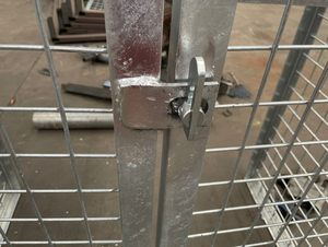 כלוב אחסון לגלילי גז עם דלת נעילה, ידידותי לסביבה, עמיד בפני ריקבון, צבוע באבקה, מטופל בלחץ טבעי, מחזיק ל-16 גלילים - Product Image 4