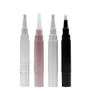 3 Ml Transparent Twist Pens with Brush Travel Portable Eyelash Lip Gloss Tube Nail Polish Empty Twist Pen with Brush Applicator