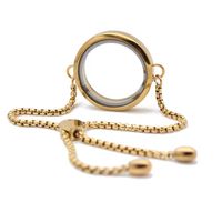 Vente en gros bracelet en acier inoxydable 316L verre flottant médaillon vis torsadée mémoire vivante mettre flottant vivant breloques bijoux
