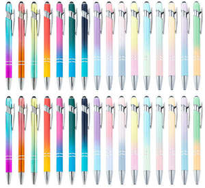 <span class=keywords><strong>Stylo</strong></span> tactile professionnel à effet dégradé brillant, articles promotionnels personnalisés avec logo pour événements - Product Image 4
