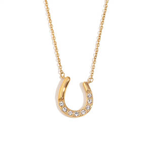 <span class=keywords><strong>Collana</strong></span> con Ciondolo a Morso di <span class=keywords><strong>Cavallo</strong></span> in Acciaio Inossidabile 316L Placcato Oro 14k 18k PVD, Impermeabile, con Logo Personalizzato, Gioielli Raffinati per Donne - Product Image 4