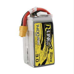 <span class=keywords><strong>Tattu</strong></span> <span class=keywords><strong>1400mAh</strong></span> <span class=keywords><strong>6S</strong></span> 120C 22.2V R-Line Version 3.0 Batterie Lipo avec prise XT60 - Product Image 3