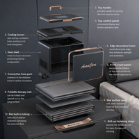 Matelas électrique double zone pliable avec refroidissement et chauffage pour un sommeil silencieux à la maison ou à l'hôtel
