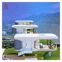 Couleur personnalisée Design moderne Villa conteneur de luxe Capsule Hôtel Espace Capsule Maison