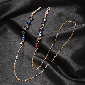 Venta al por mayor de moda para <span class=keywords><strong>mujer</strong></span> aleación <span class=keywords><strong>gafas</strong></span> cordón 75cm máscara cadena cristal artificial <span class=keywords><strong>gafas</strong></span> de sol cordón accesorio - Product Image 6