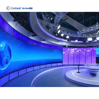 Mur vidéo LED COB Canbest 5G Ready, écran LED micro-courbé de 0,78 mm, 0,9 mm, 1,2 mm, 1,5 mm pour studio de diffusion en direct et salle de diffusion