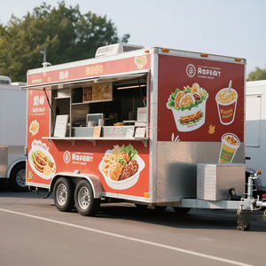 2025 Bbq Kiosque Concession Stand Rue Remorque Mobile Avec Cuisine Pizza Fast Food Truck - Product Image 1