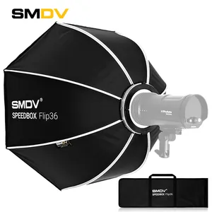 SMDV SPEEDBOX Flip36快速释放抛物面八角形软盒，用于Bowens Profoto Elinchrom Mount Mount Broncolor studio闪光灯闪光灯