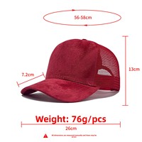 Gorra de Béisbol Trucker de 6 Paneles con Bordado Personalizado, Tela de Malla de Gamuza y Forro Polar de Alta Calidad, Versátil para Primavera/Verano