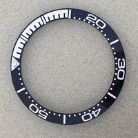 Fabricants en gros, insert de lunette de montre en céramique de 38 mm, insert en céramique avec couleurs mélangées pour insert de lunette en céramique Omega Seamaster