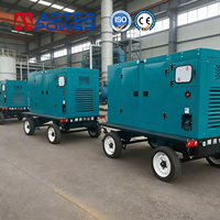 Kraftstoffsparender Dieselgenerator 50kW 62,5kVA mit Anhänger und Regenschutzhaube Industriequalität IP23 Gehäuse