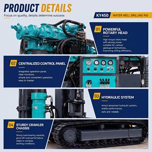 Equipo de Perforación de Pozos de Agua con Orificio Ancho de 450M, 140-350mm, para Suministro de Agua en Villas en Filipinas e Indonesia - Product Image 4