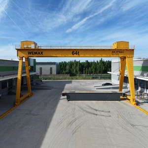 Grue portique à double poutre pour conteneurs maritimes avec moteur PLC, capacité 50t, marque Dejun, fabriquée en Chine - Product Image 2