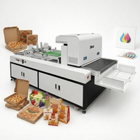 Mesin Cetak Karton Digital Semi-Otomatis untuk Kotak Pizza, Printer HP Lebar Halaman A3, Kepala Cetak 300-1200DPI, Printer Dokumen Otomatis