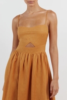 Nouvelle Robe d'été décontractée en lin naturel écologique, sans manches, à bretelles, avec poches latérales et fermeture éclair invisible au dos pour femme