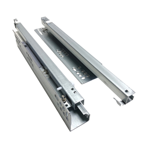 Glissières de tiroir encastrées de 350 mm à ouverture par pression, extension simple, rails de tiroir dissimulés pour meubles - Product Image 1