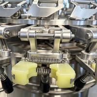Laveuse de bouteilles rotative entièrement automatique SUS304 haute pression pour ligne d'embouteillage de vin, de boissons et de sauces
