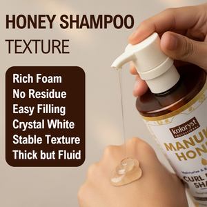 Shampooing 4-en-1 OEM pour Cheveux Bouclés Naturels, Hydratant et Démêlant, à la Grenade et au Miel de Manuka, pour Cheveux Secs et Bouclés Soyeux - Product Image 3