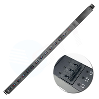 Unidad de Distribución de Energía (PDU) Trifásica PA33 PA34 con Protector de Interruptor de 125A, 6 Pines, 12 Tomas de Corriente, Diseñada con Orificio de Refrigeración para S21 T21